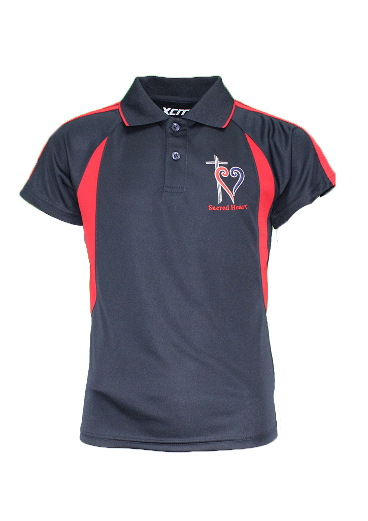 Sacred Heart Timaru Polo Navy/Red